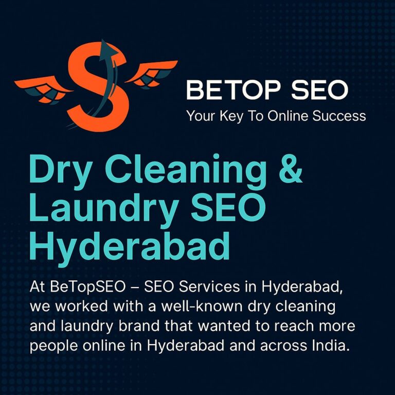 Dry Cleaning & Laundry SEO Hyderabad