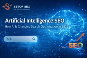 Artificial intelligence SEO showing how AI is changing search optimization in 2026