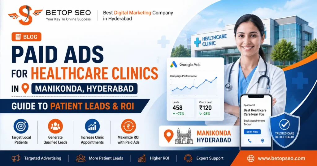 Paid Ads for Healthcare Clinics in Manikonda Hyderabad (2026 Guide)