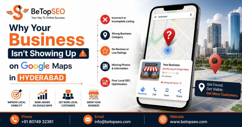 Why Your Business Isn't Showing Up on Google Maps in Hyderabad