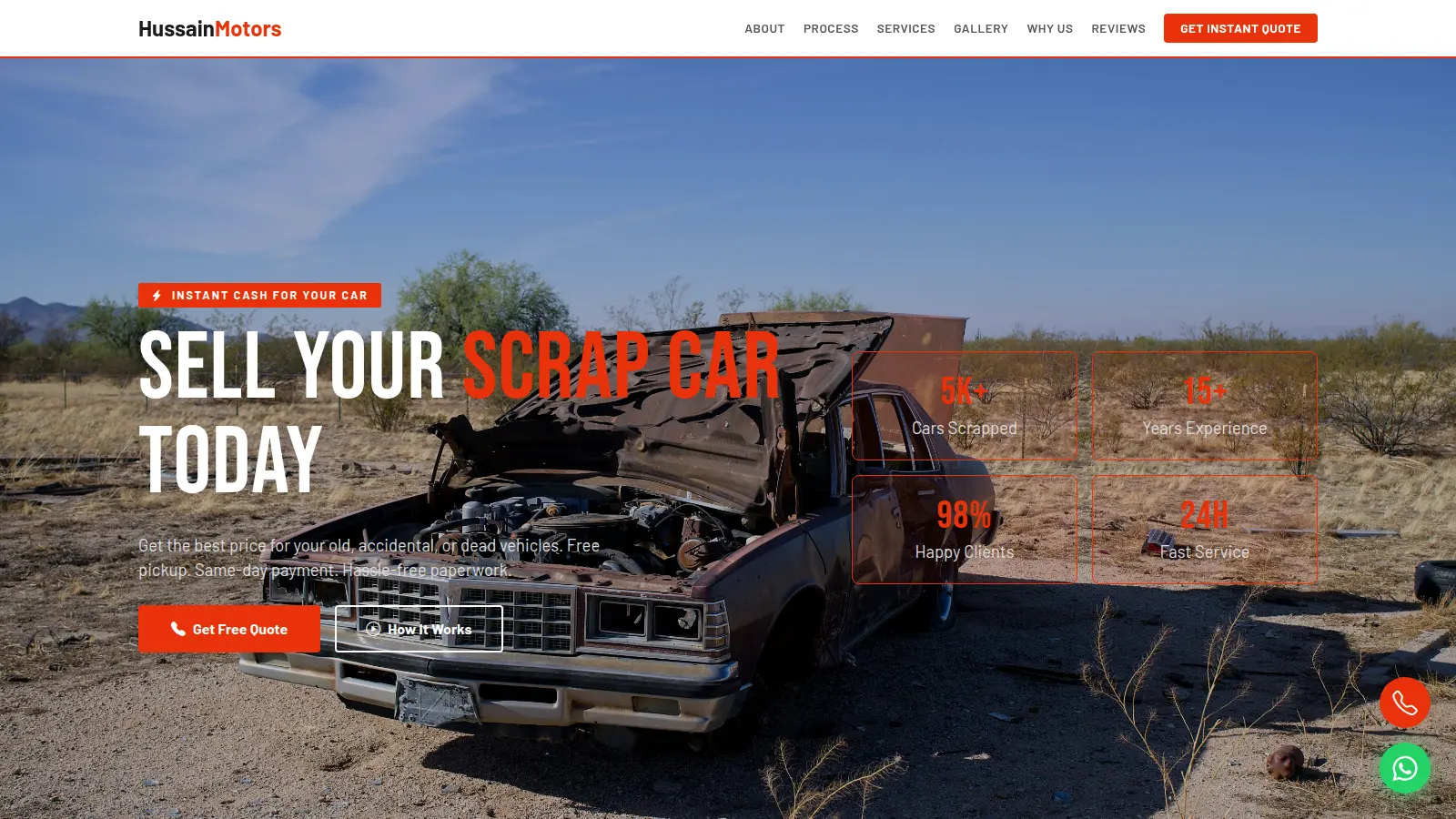 Scrap Junk Car Buyer — BeTopSEO Google Ads and Local SEO portfolio